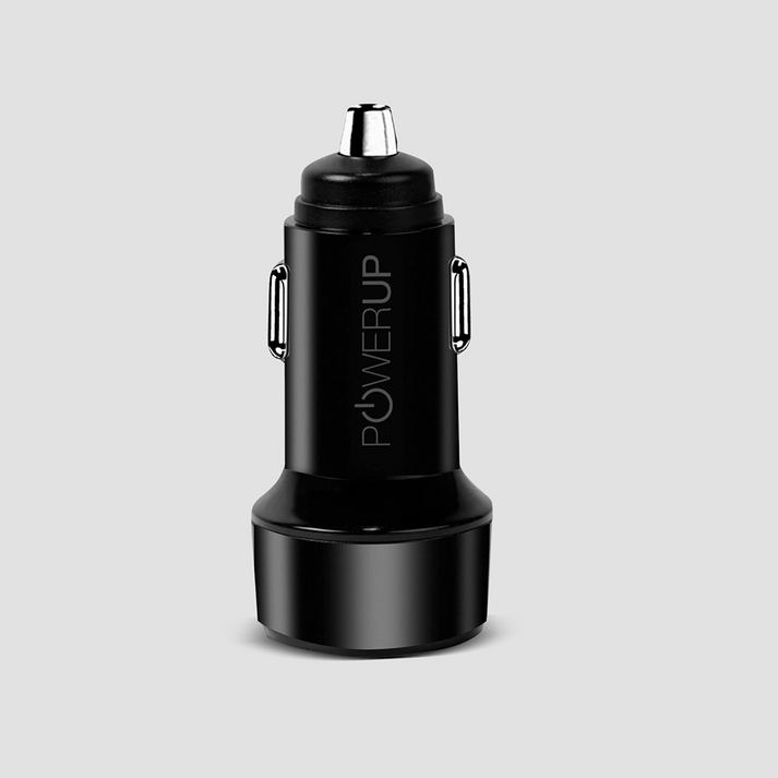 Powerup Type-C 30w Quick Car Charger - Black
