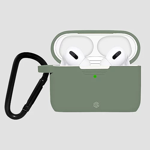 GRIPP AirPods Pro Case + Strap + Keyring Hook - Green