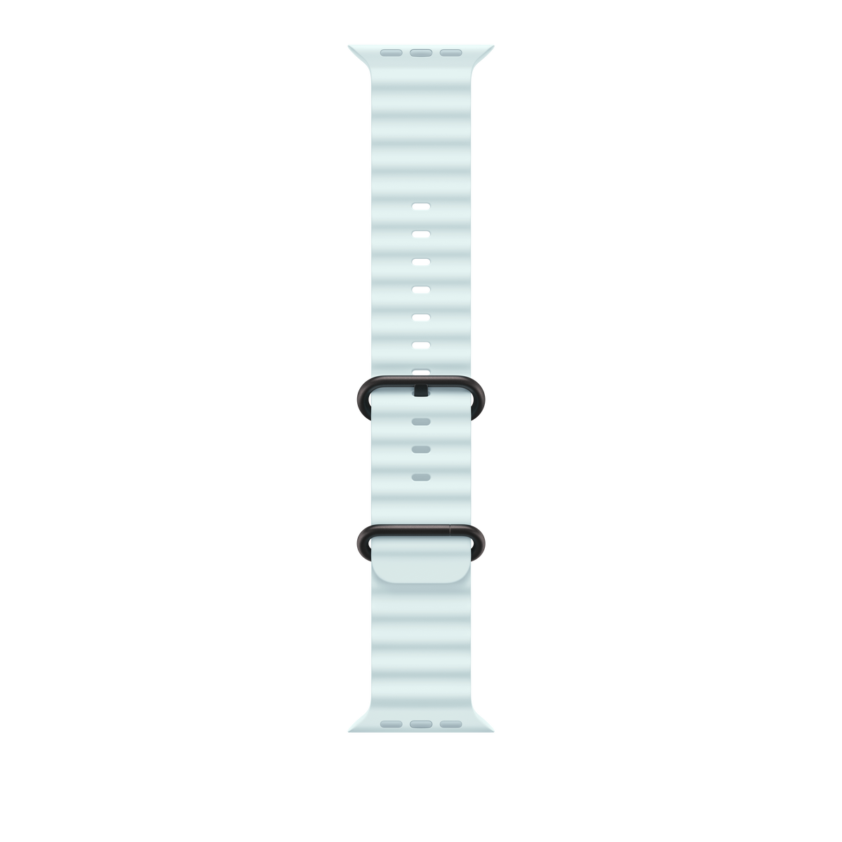 49mm Ice Blue Ocean Band - Black Titanium Finish