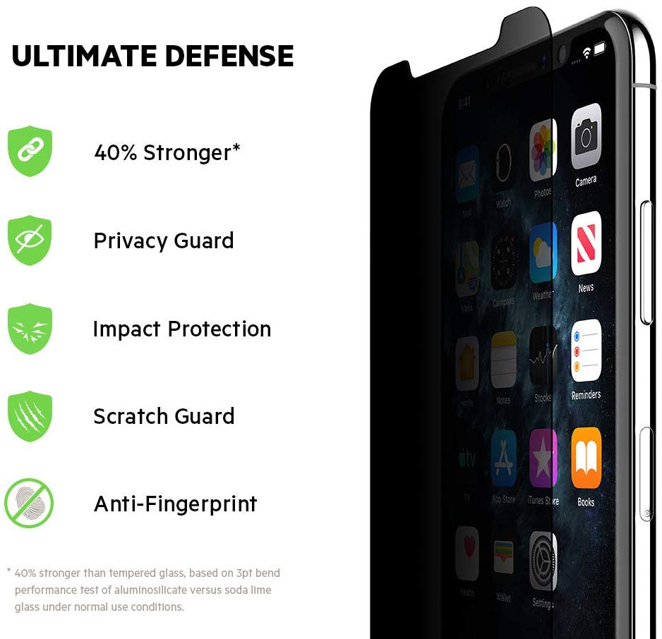 Belkin Ultra Privacy Screen Protector for iPhone 11 Pro Max