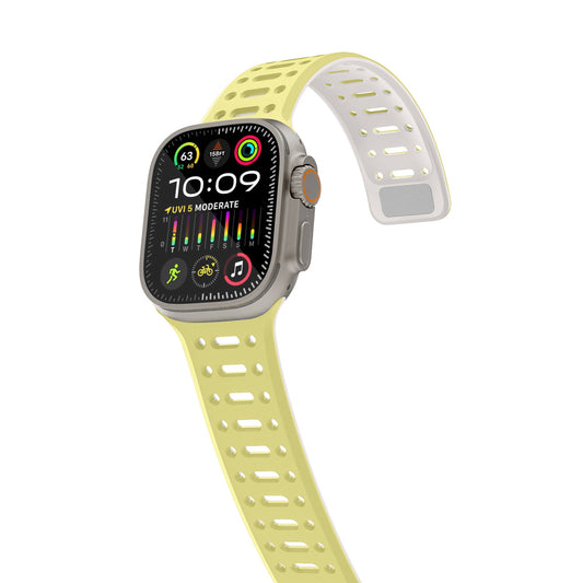 Tekne Combat Silicone Band -Yellow-Grey