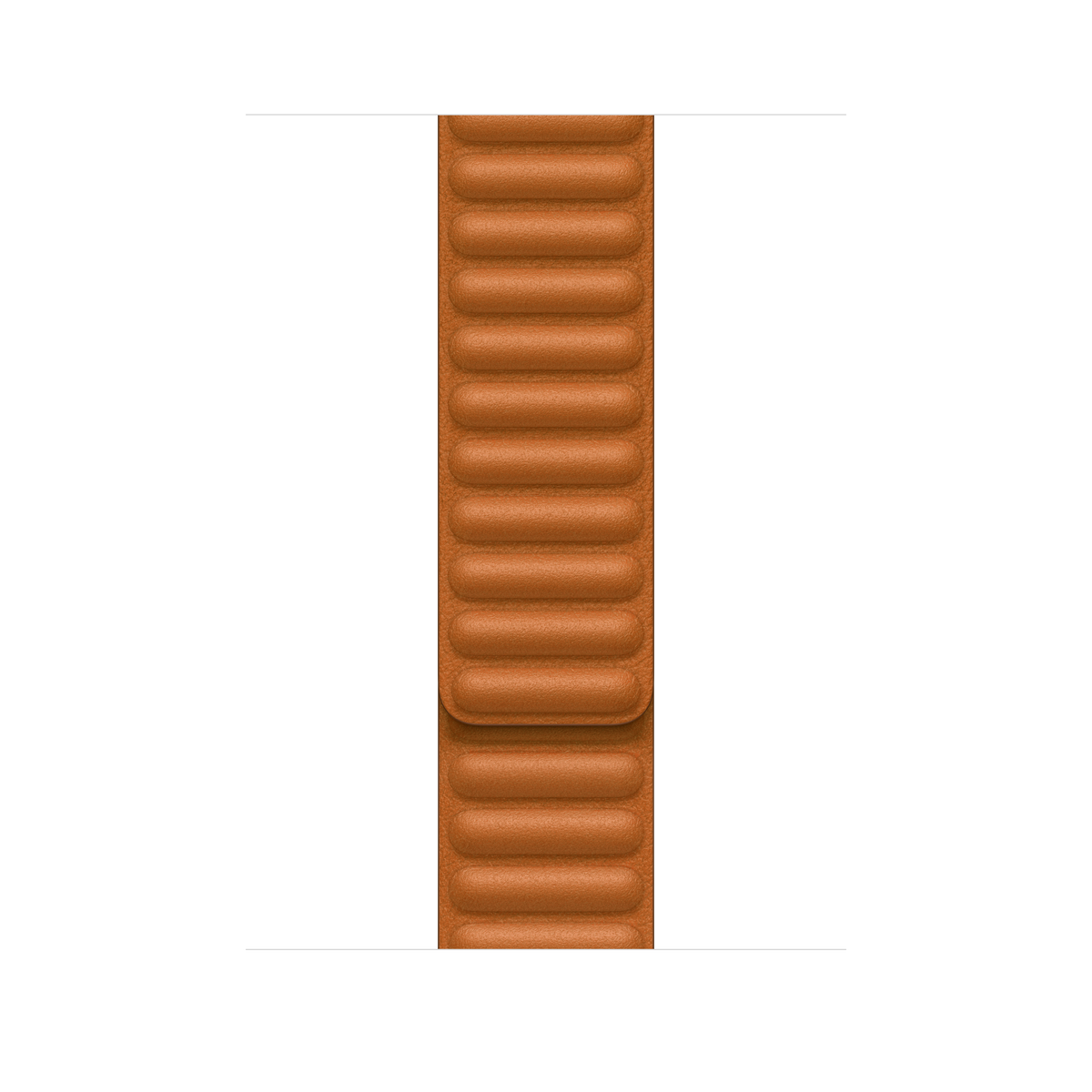 45mm Golden Brown Leather Link - S/M