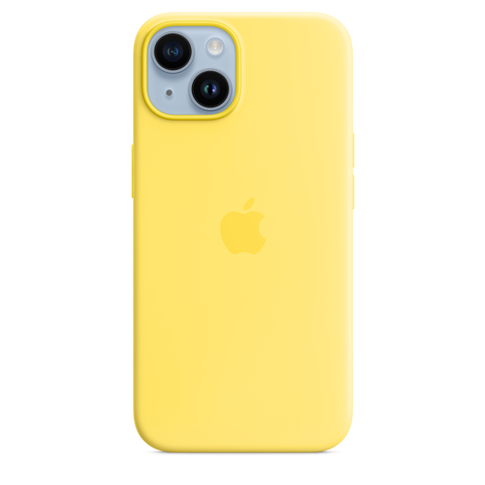 iPhone 14 Silicone Case with MagSafe - Canary Yellow